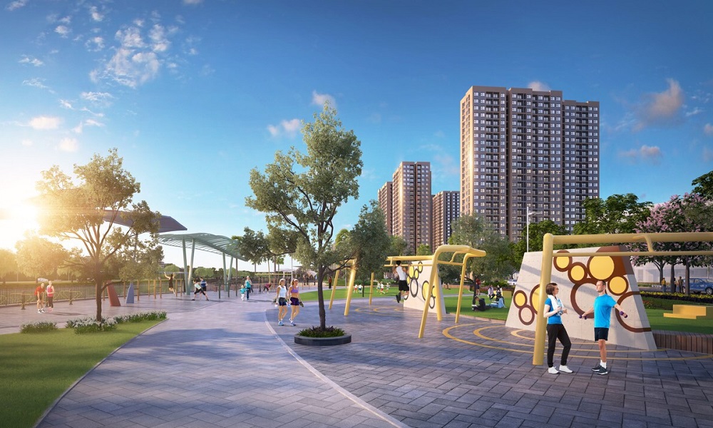 Cảnh quan xanh Vinhomes Phú Quý